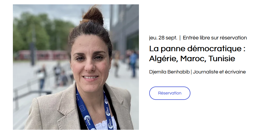 [Ufal Paris] Table-ronde "La panne démocratique : Algérie, Maroc, Tunisie", 28 septembre, Paris @ Patronage laïque Jules Vallès