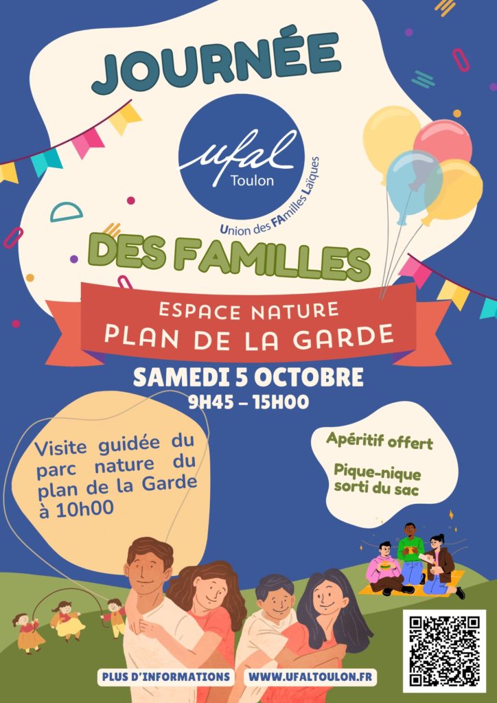 [Ufal Toulon] Journée des familles et visite nature, 5 octobre, la Garde @ Espace nature Plan de La Garde